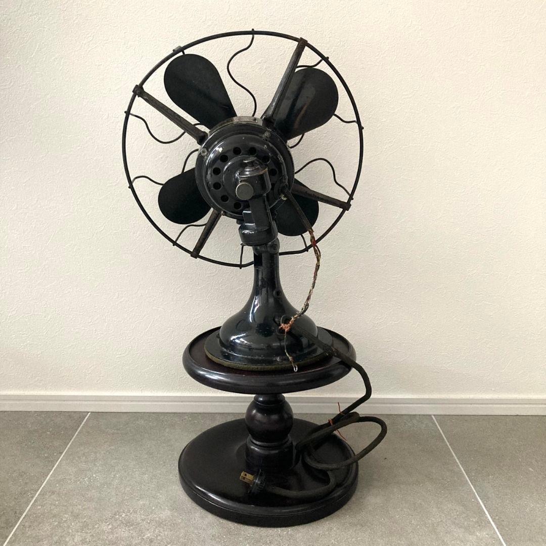 Westinghouse ウエスティングハウス 扇風機　当時物 木製台座付き