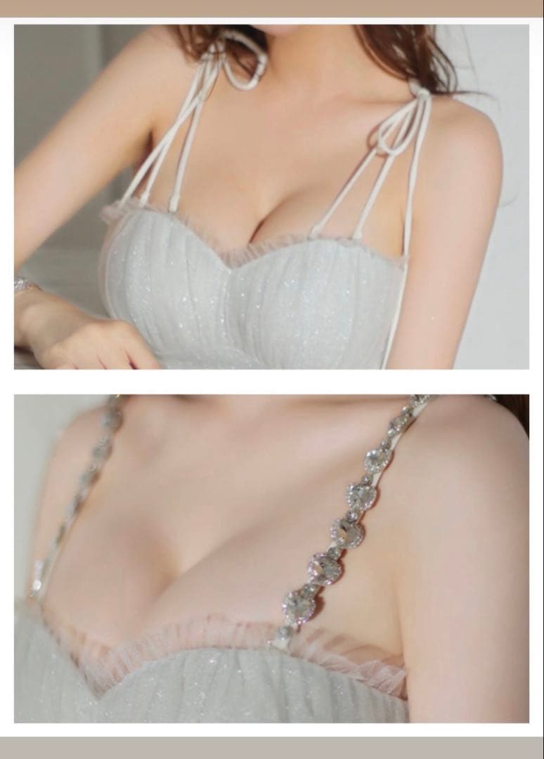 ピンク スリップドレス セクシー