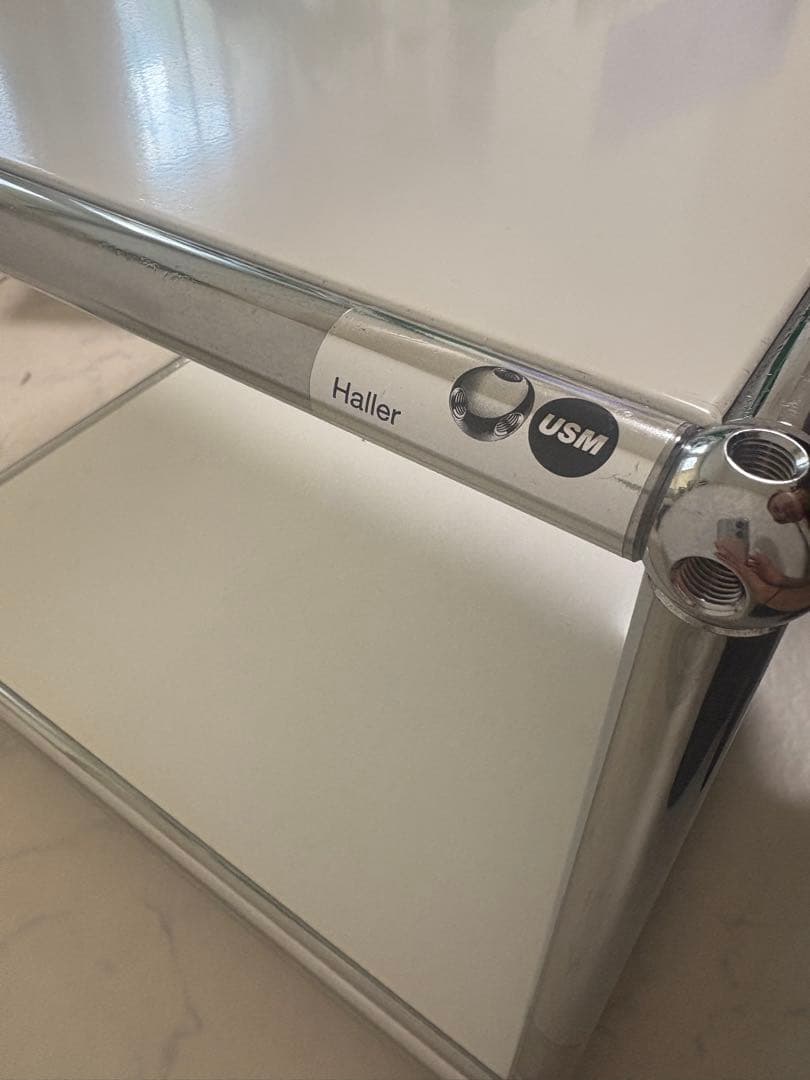 USM Haller 2段式キャビネット ホワイト