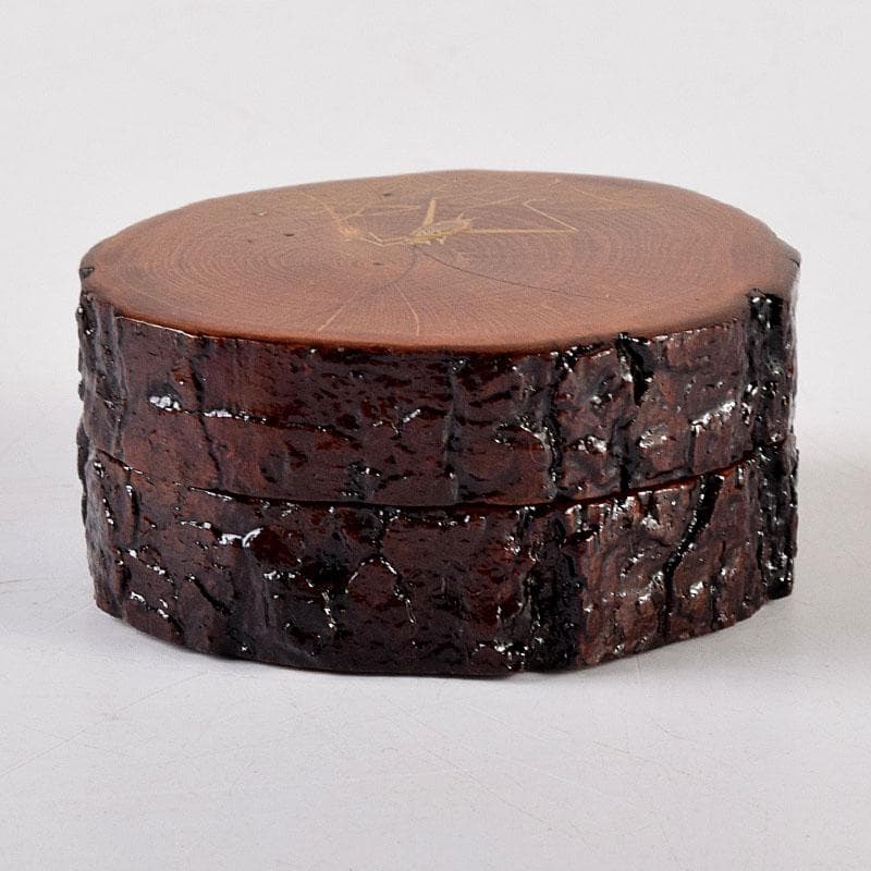 茶道具　中林星山造　鈴虫蒔絵　香合　共箱　V　7938