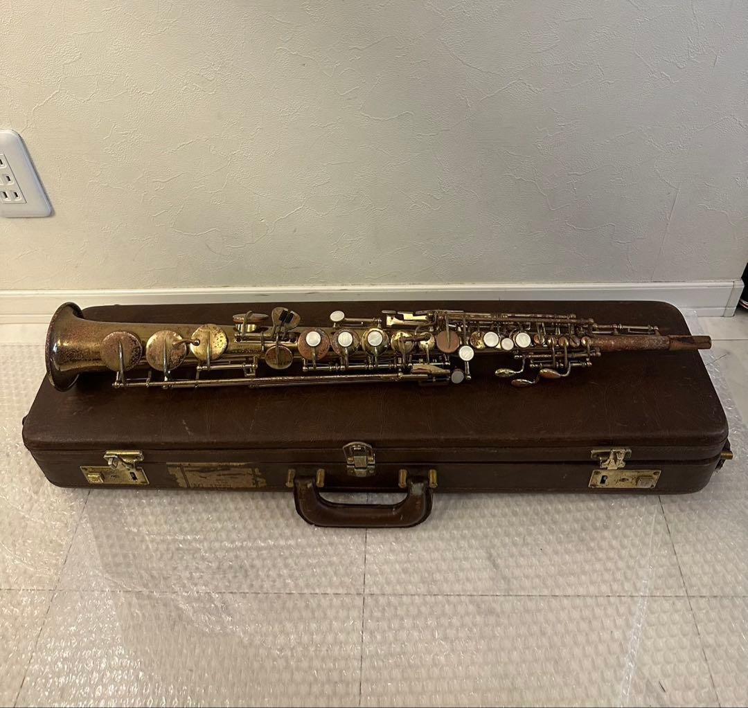 SPLENDOR 型番不明 ソプラノ サックス 管楽器 ジャンク