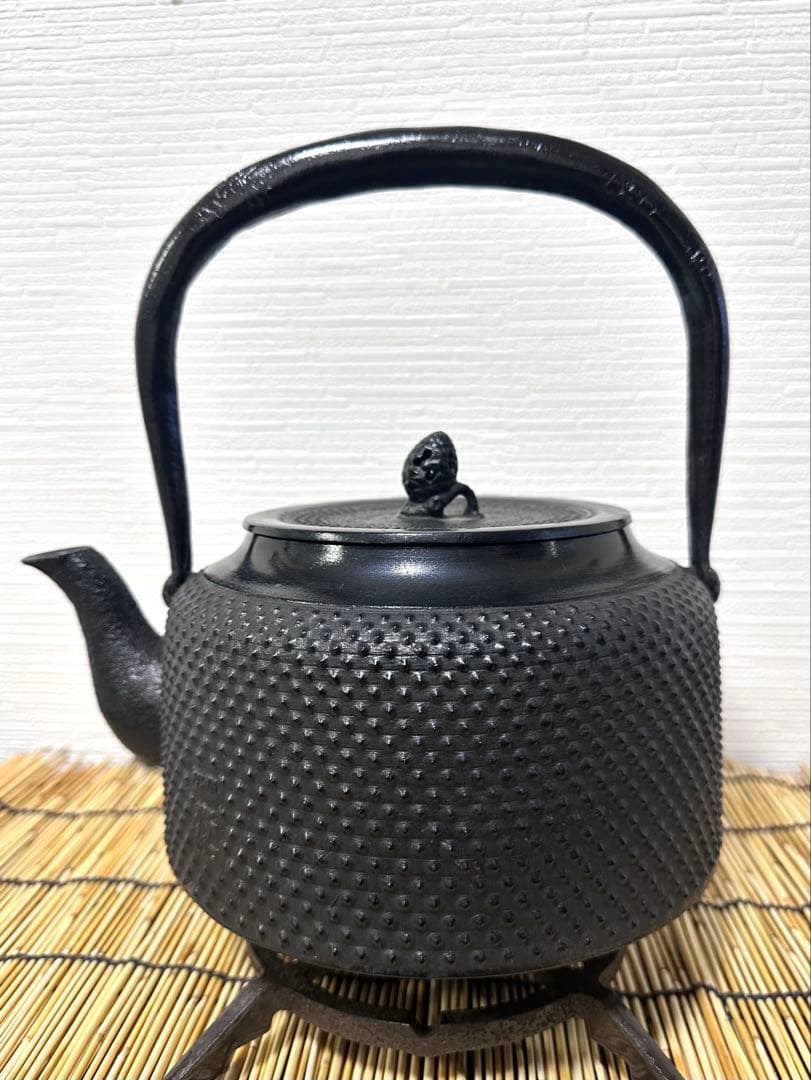 未使用品　成龍堂鋳造所 伝統工芸士 及川　齋（齋峰)造　万代屋アラレ　3升