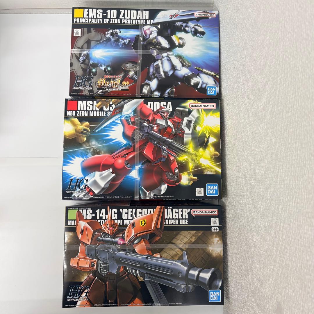HGガンプラ まとめ売り ヤクト・ドーガ ザクⅠ ヅダ ギラ・ドーガ 他
