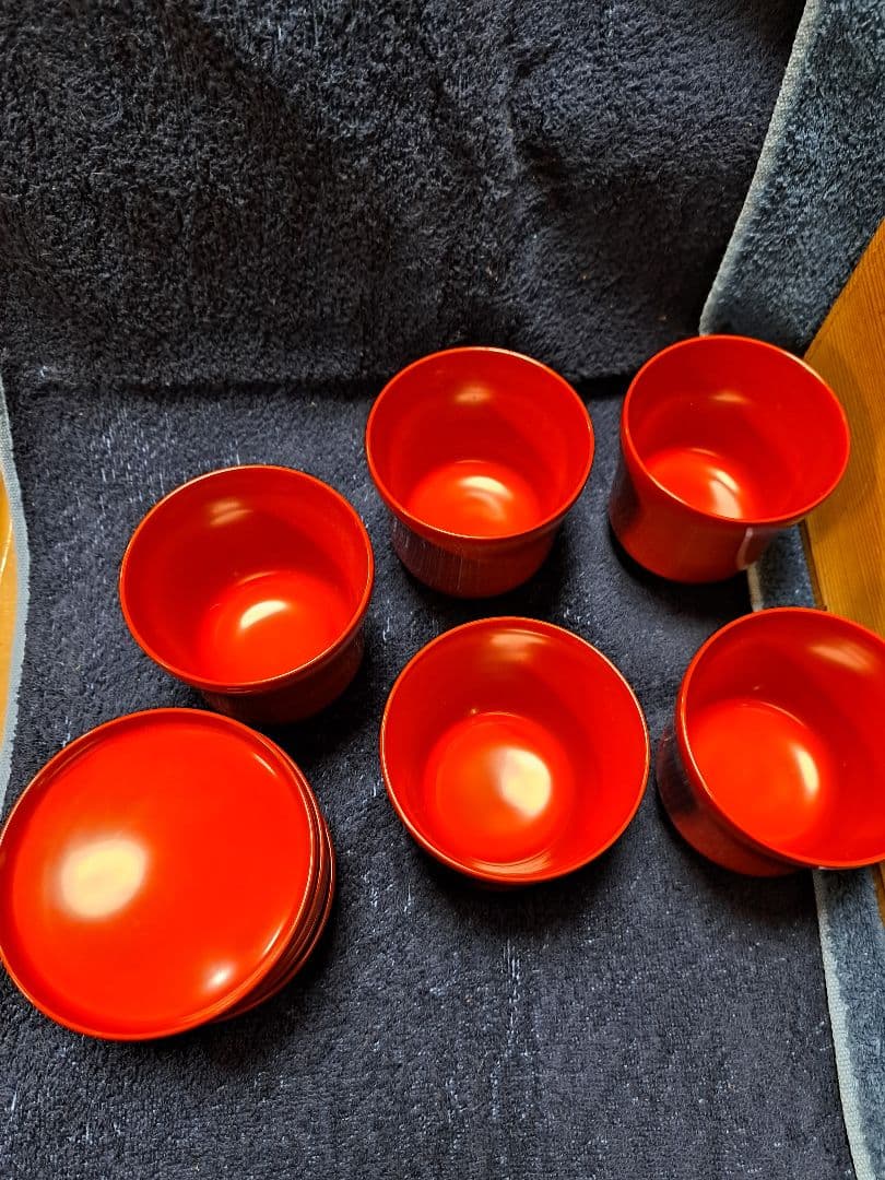 【新品未使用品】輪島塗漆器 5個セット 木箱付き