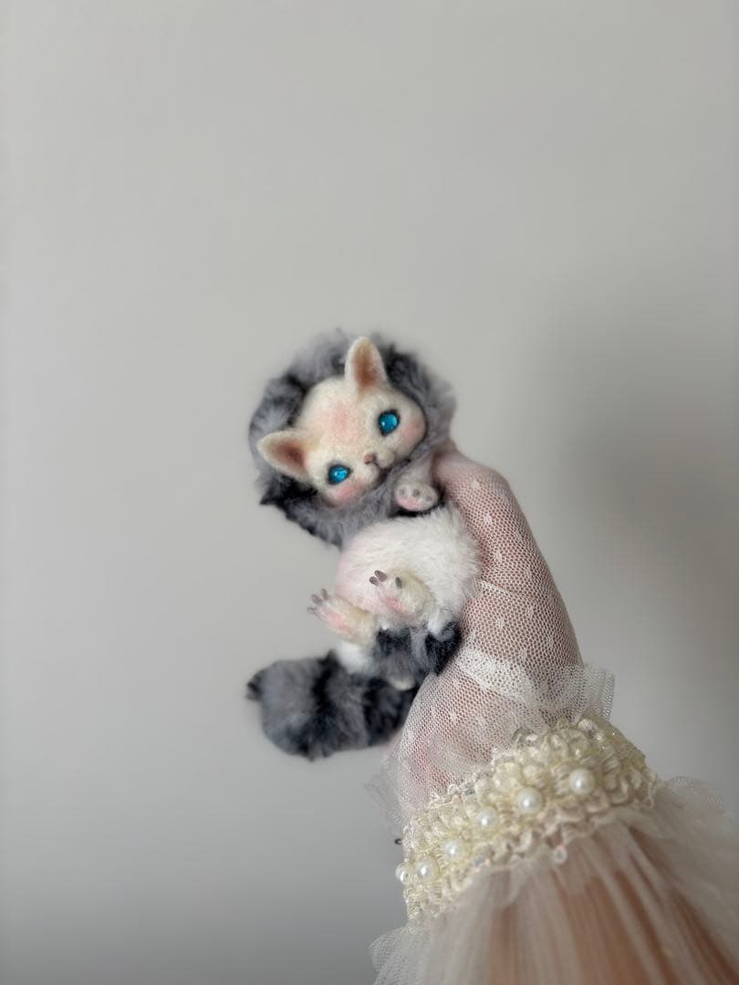 アートドール　アメショ幻獣No.059 羊毛フェルト