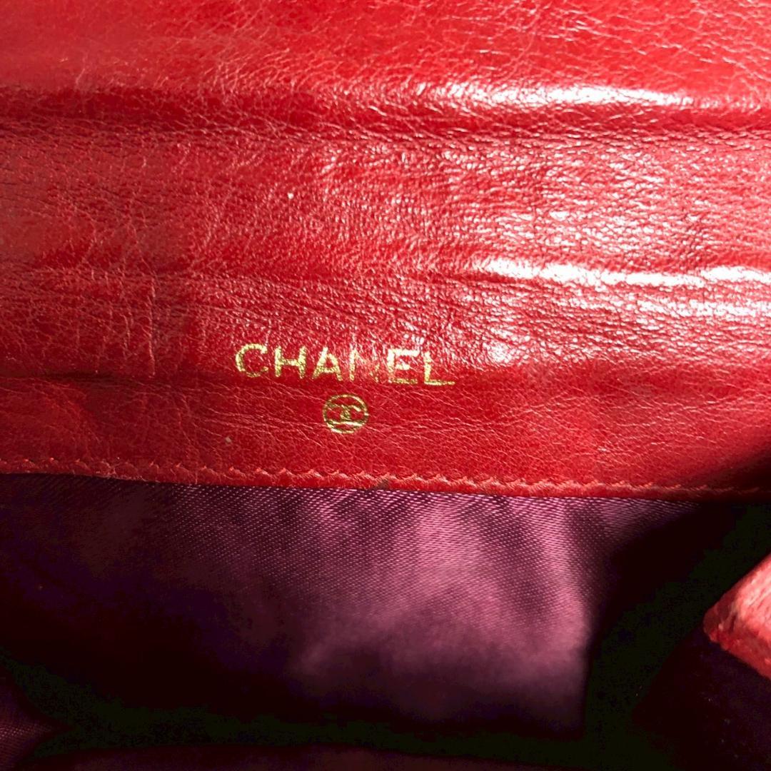 CHANEL シャネル ココマーク 財布 レッド レディース ブランド