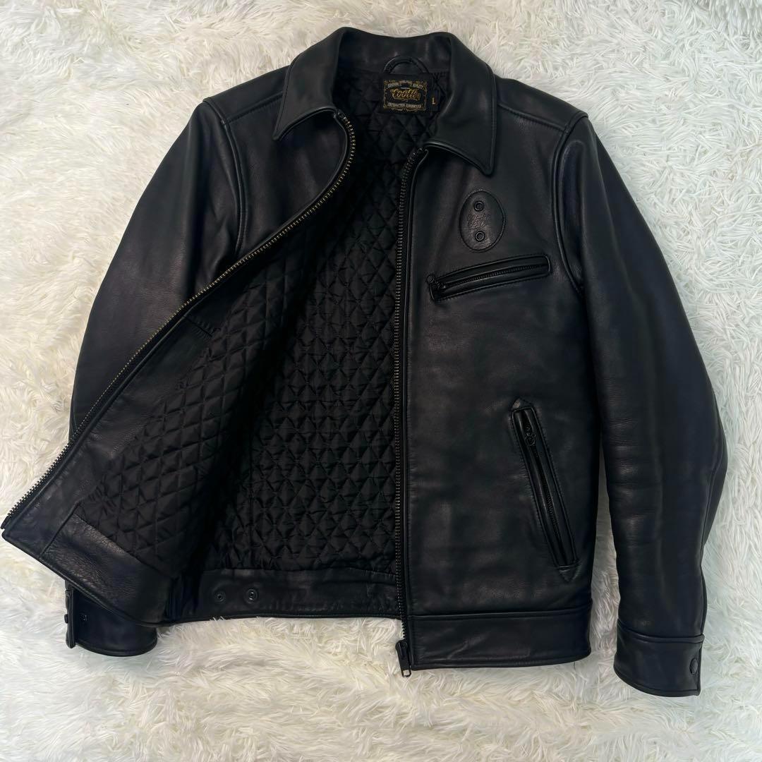 極美品✨クーティ レザー ライダース 本革　シングル ジップ　降谷　KJ