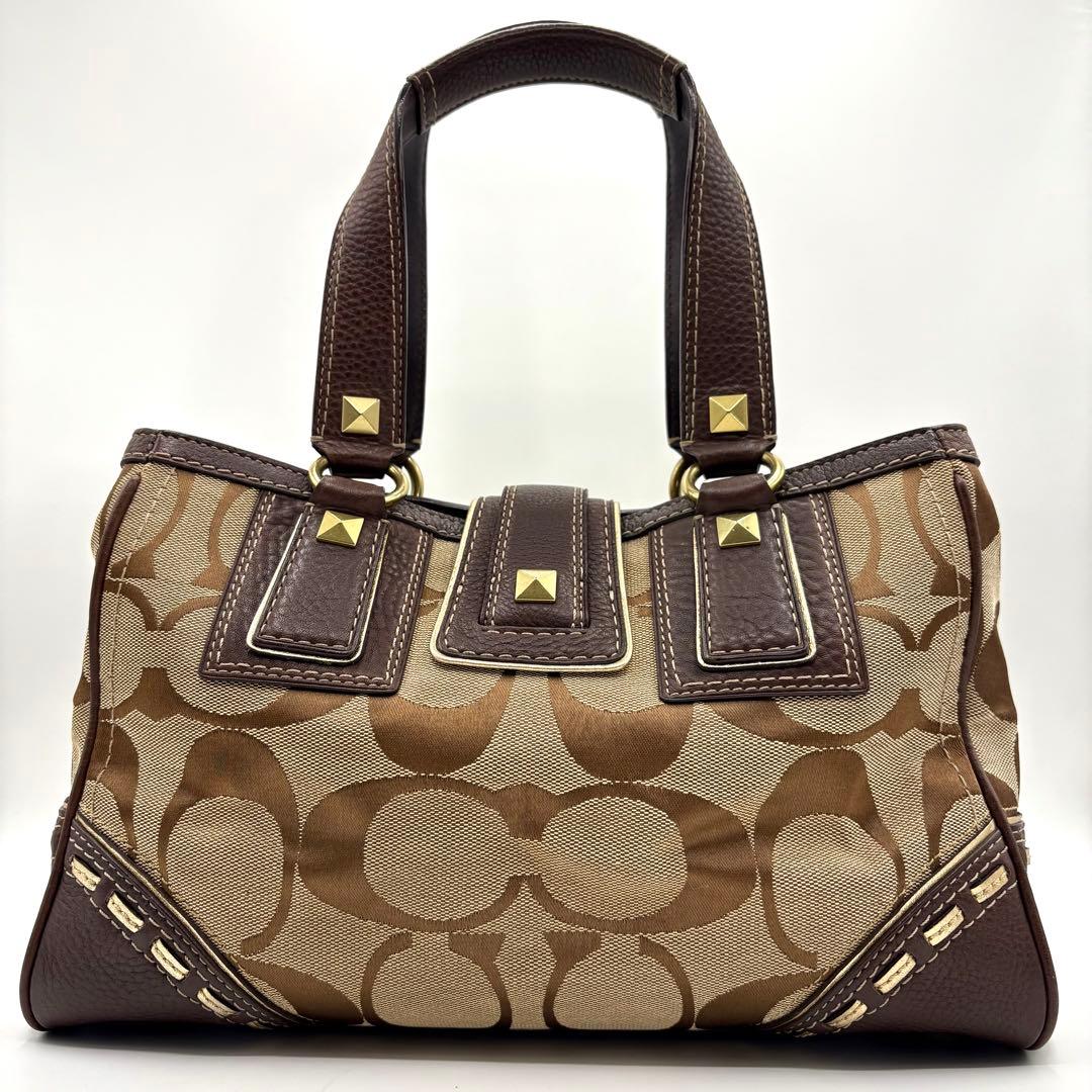 バッグ 00s Coach signature sholder bag Studs