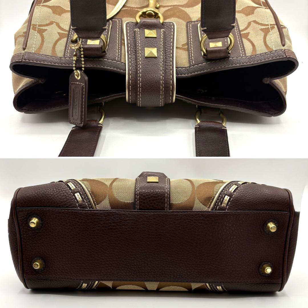 バッグ 00s Coach signature sholder bag Studs