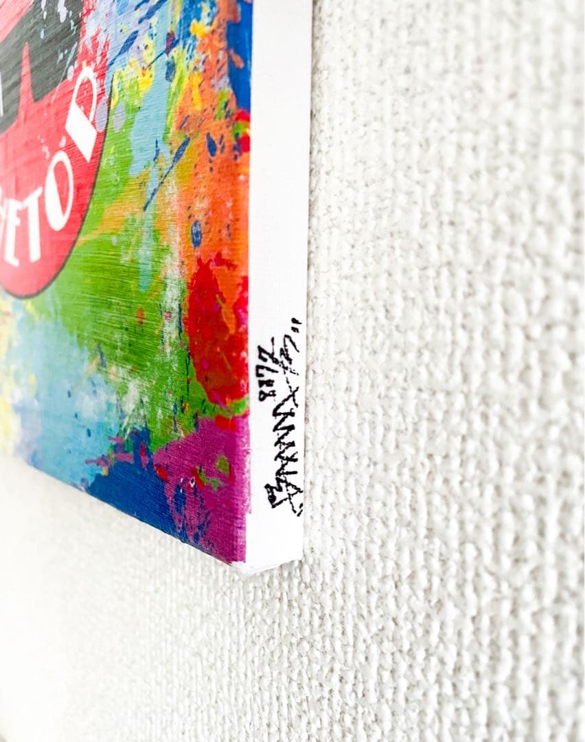 ［レア］唯一無二 手作業転写アート イラスト キャンバス インテリア 絵画