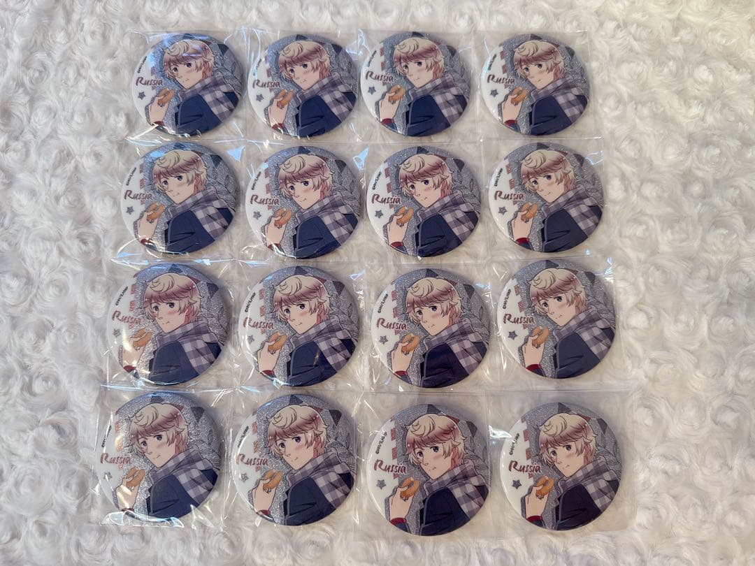 ヘタリア 食べ歩き缶バッジ ロシア