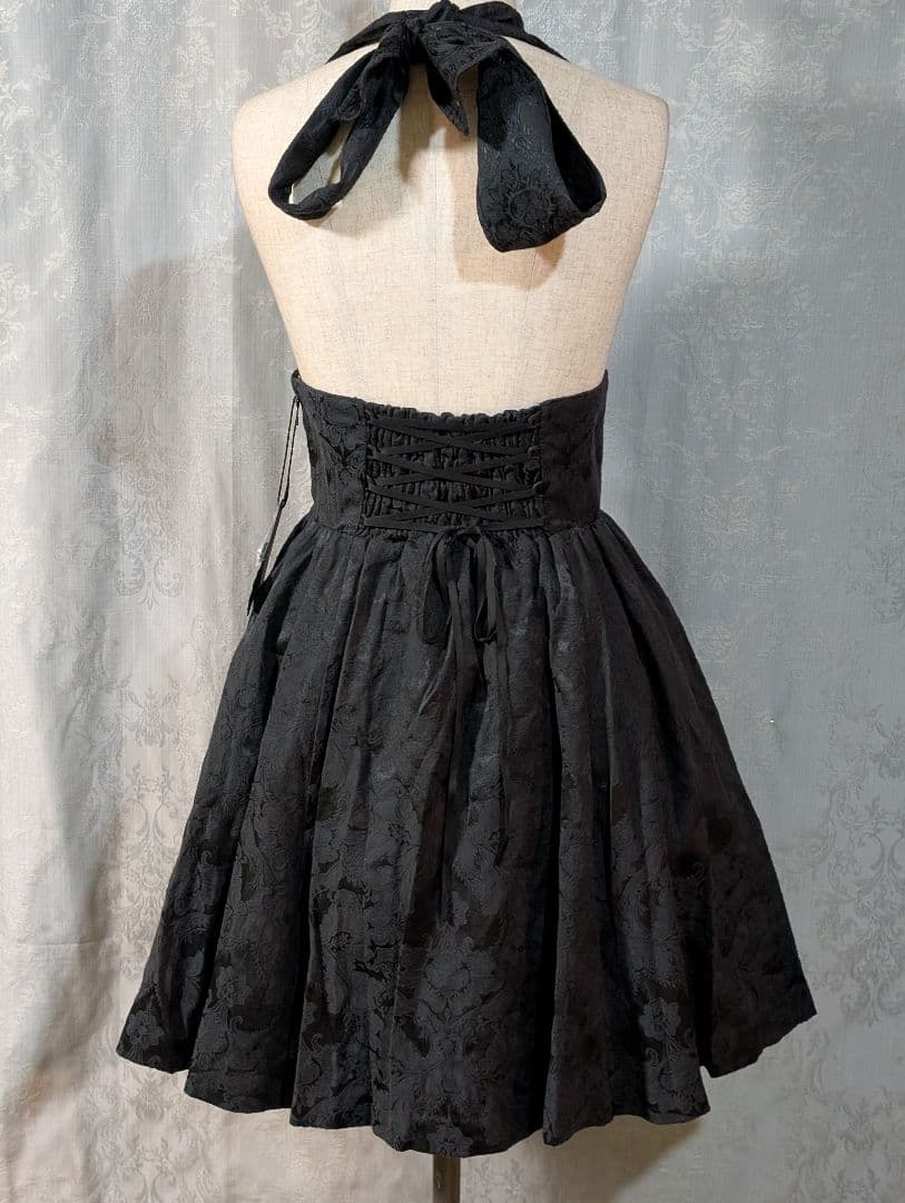 ぴよ Sheglit Earl Grey ジャガード スカート ブラック