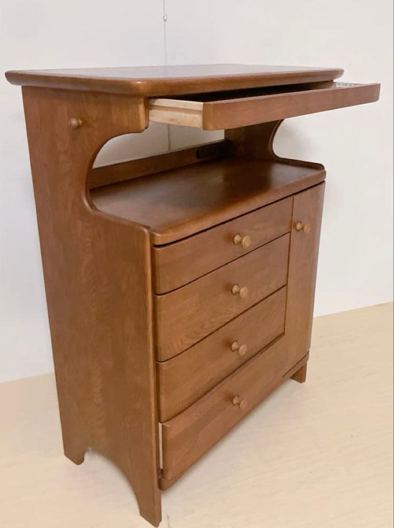 maruni マルニ　電話台、FAX台　サイドチェスト　コンセント穴付き