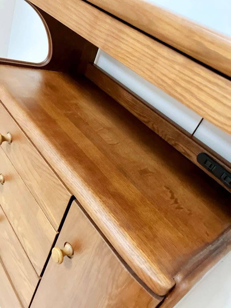 maruni マルニ　電話台、FAX台　サイドチェスト　コンセント穴付き