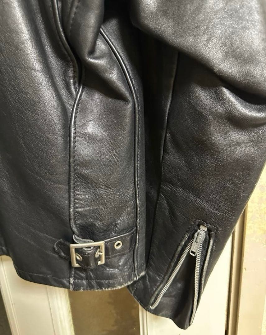 schott レザージャケット ライダース　シングル　ライナー付きXLサイズ