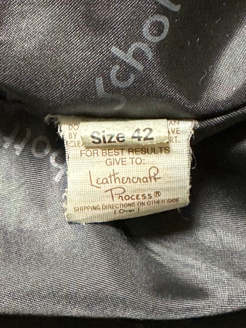 schott レザージャケット ライダース　シングル　ライナー付きXLサイズ