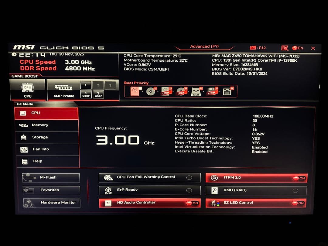i9 13900K MSI MAG Z690 TOMAHAWK WIFI セット