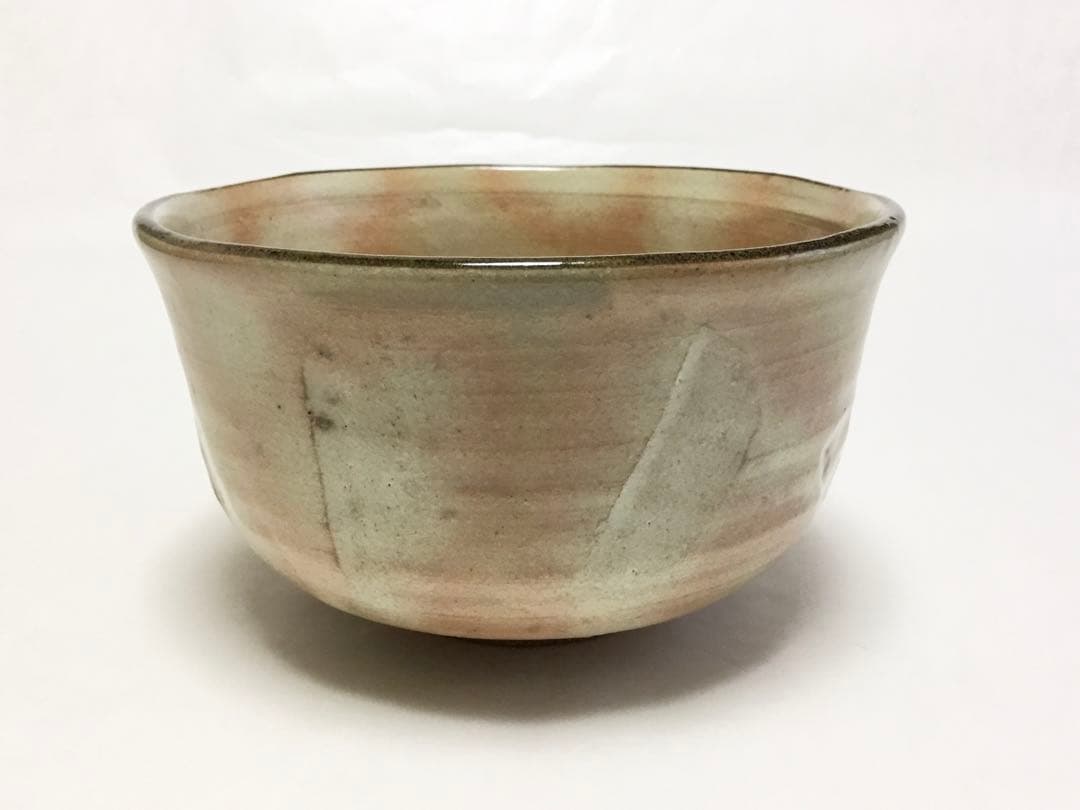 茶道具 古物品 茶碗 桃柳 勝龍寺窯 木箱入