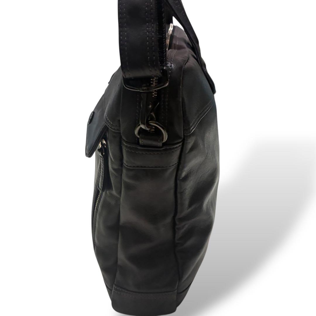 極美品　ポーター　タウゼン　2way ビジネスバッグ　ブラック　オールレザー　黒