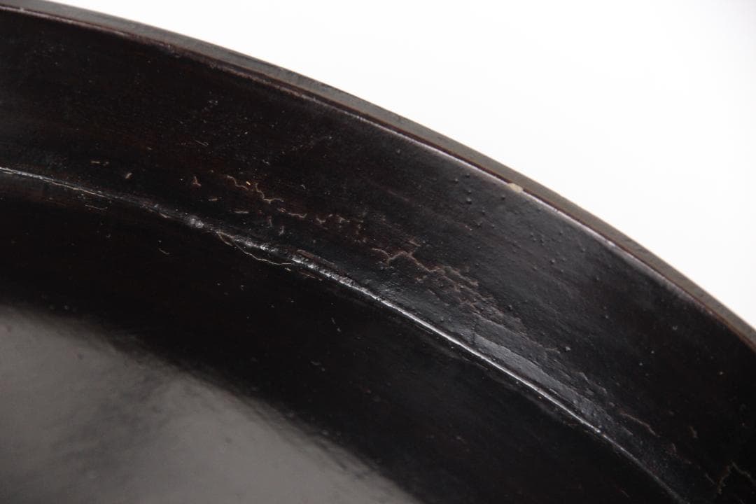 李朝　古朝鮮 朝鮮美術 李朝 螺鈿細工 嵌木造 蓋物　　蓋物 EY11-11