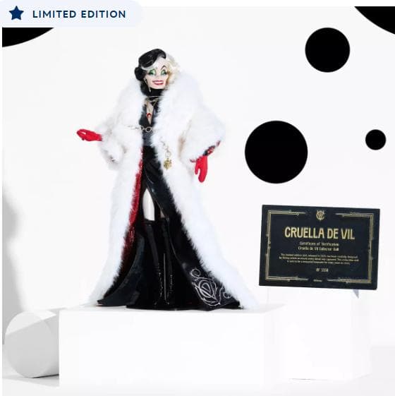 【限定商品】クルエラ 101匹わんちゃん65周年 限定ドール　フィギュア