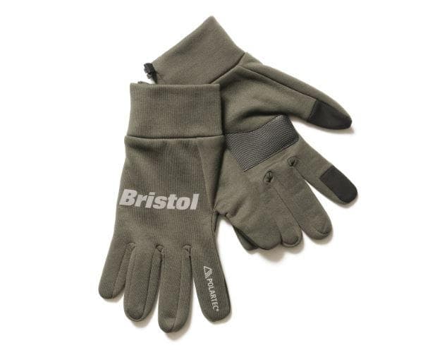 新品未使用！FCRB ポーラテックパワーストレッチタッチグローブ カーキ