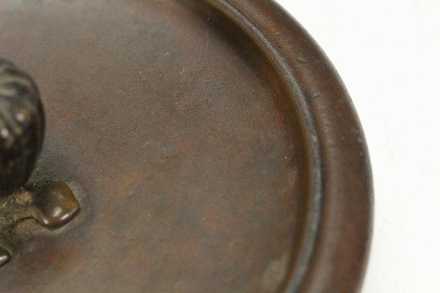 龍文堂造 山水紋 鉄瓶(Ｋ-XA822)