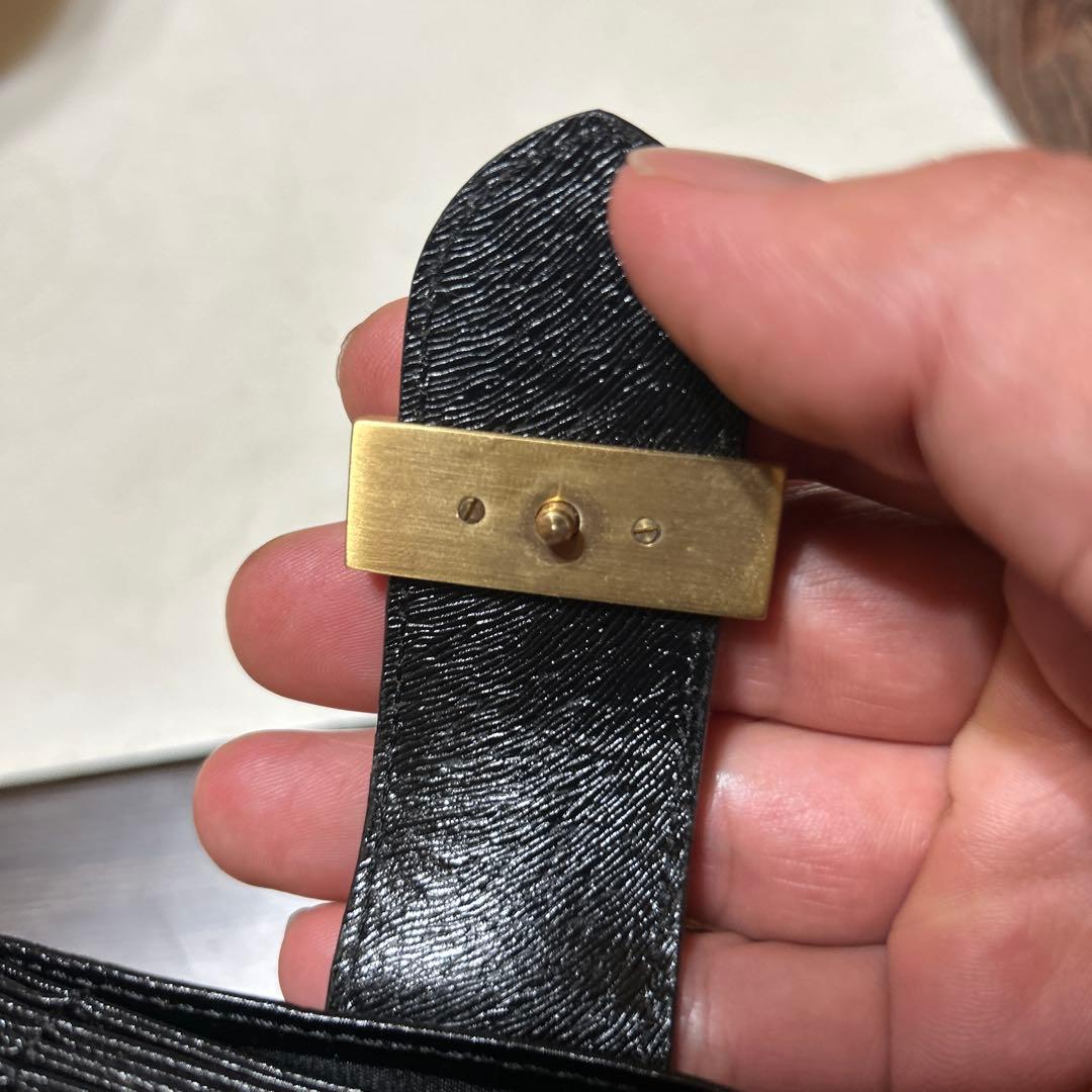 FENDI 黒 レザー カード パスケース