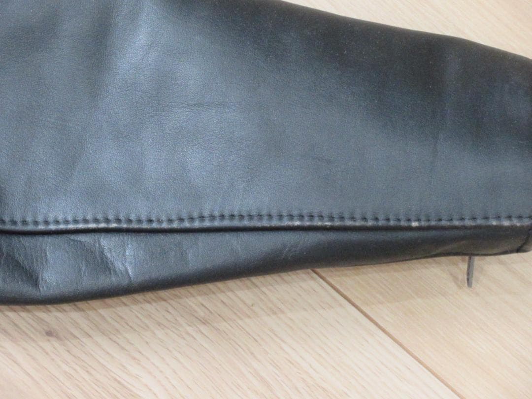 SCHOTT USA 643 ブラックレザー シングルライダースジャケット