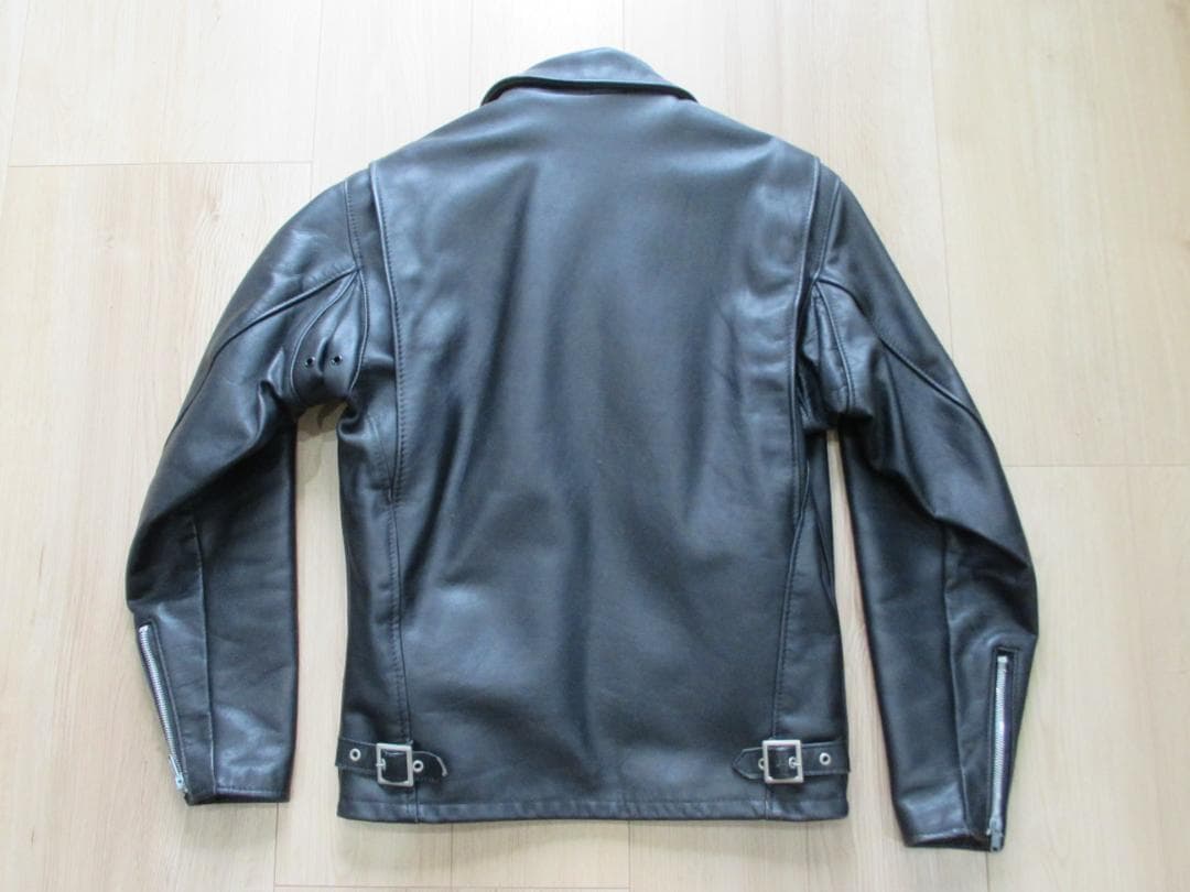 SCHOTT USA 643 ブラックレザー シングルライダースジャケット