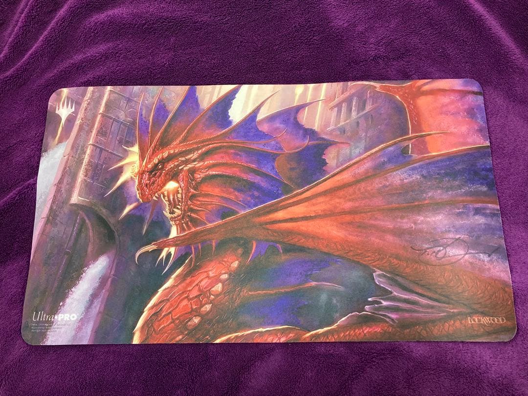 プレイマット 火想者ニヴ＝ミゼット（サイン入り）