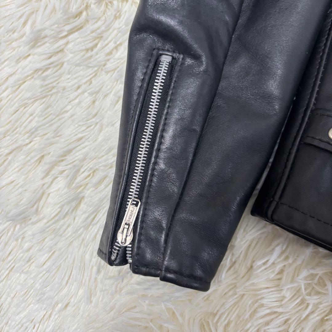 美品✨schott 642 レザージャケット　シングルライダース　牛革　40 黒