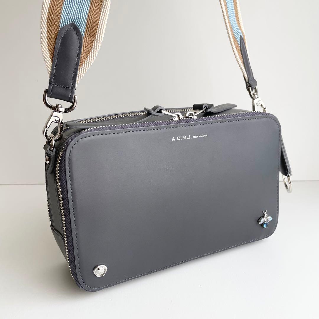 ADMJ ザ・ビー スクエアショルダー レザー スワロフスキー 新品 完売品