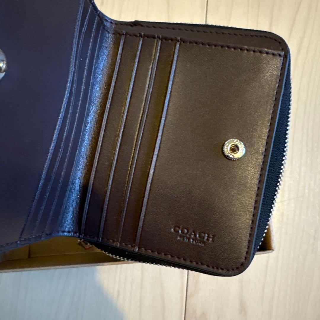 COACH ストロベリープリント 二つ折り財布