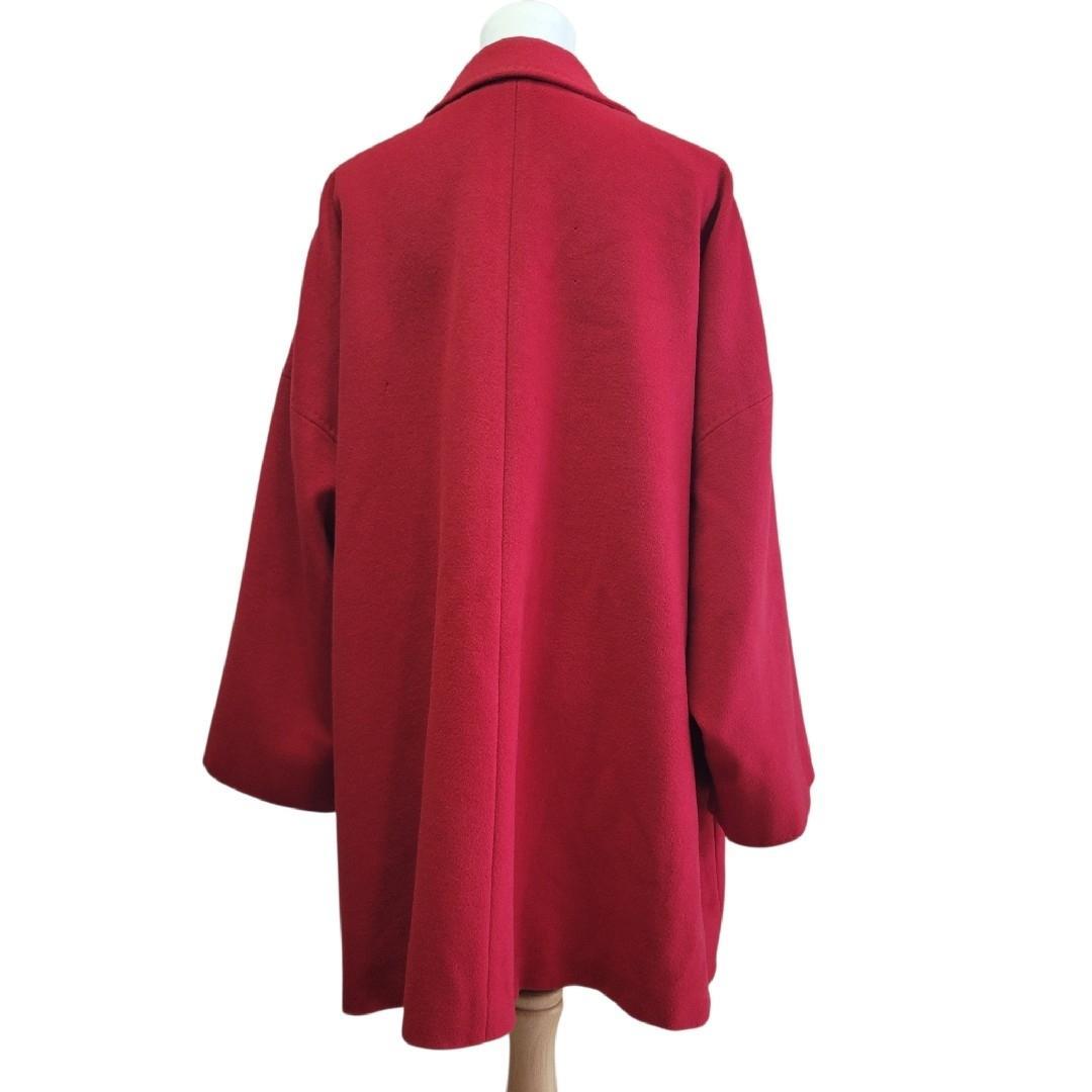 マックスマーラ　白タグ　ウールカシミヤアンゴラ混　オーバーサイズチェスターコート