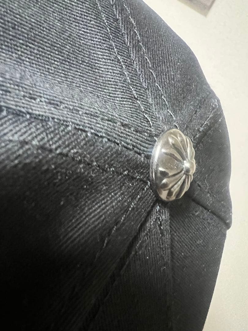 ブラックスナップバックキャップ CH刺繍