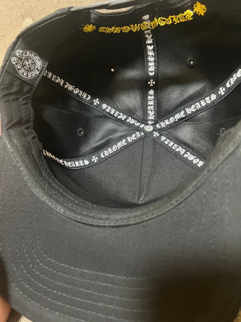ブラックスナップバックキャップ CH刺繍