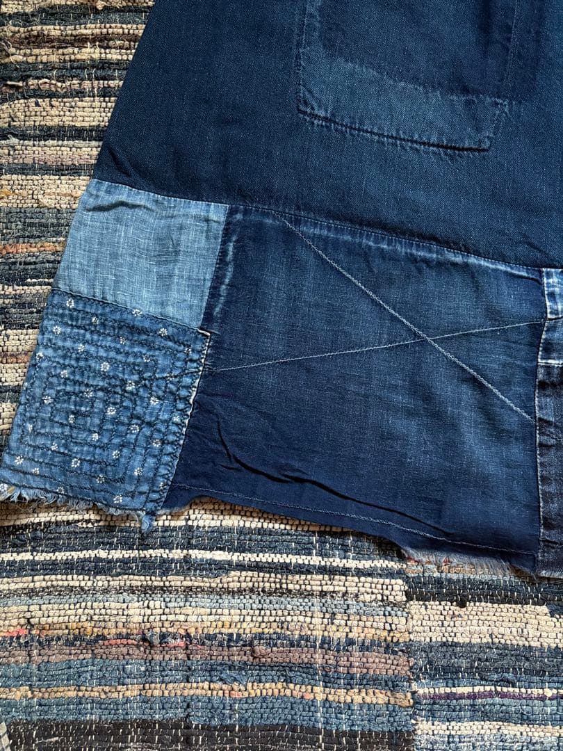 kapital デニムパッチワークガウチョパンツ