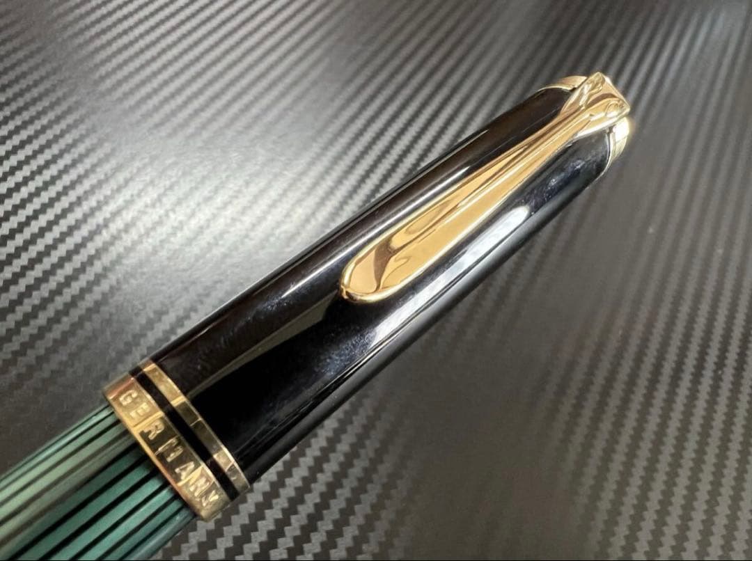 希少 初期型 極美品 ペリカン R800 ボールペン 緑縞