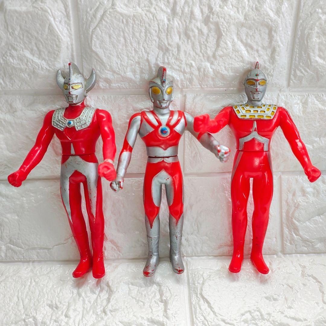 ウルトラマン 昭和ソフビ 3体まとめ 1983・1984年 ビンテージ