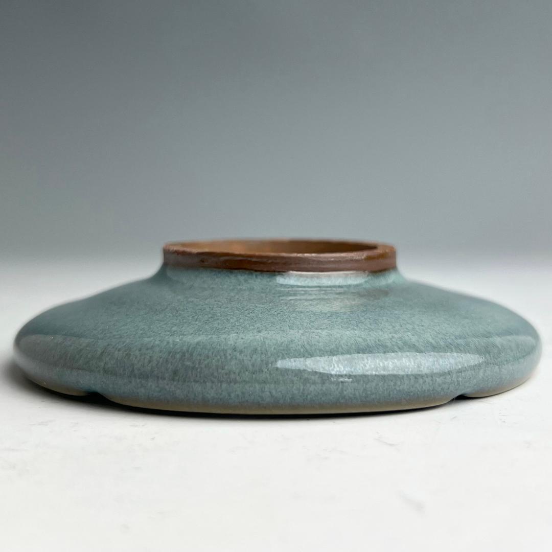 鈞窯紫斑釉陵花台 唐物 中国古玩 中国美術 唐物 擺件 A927+