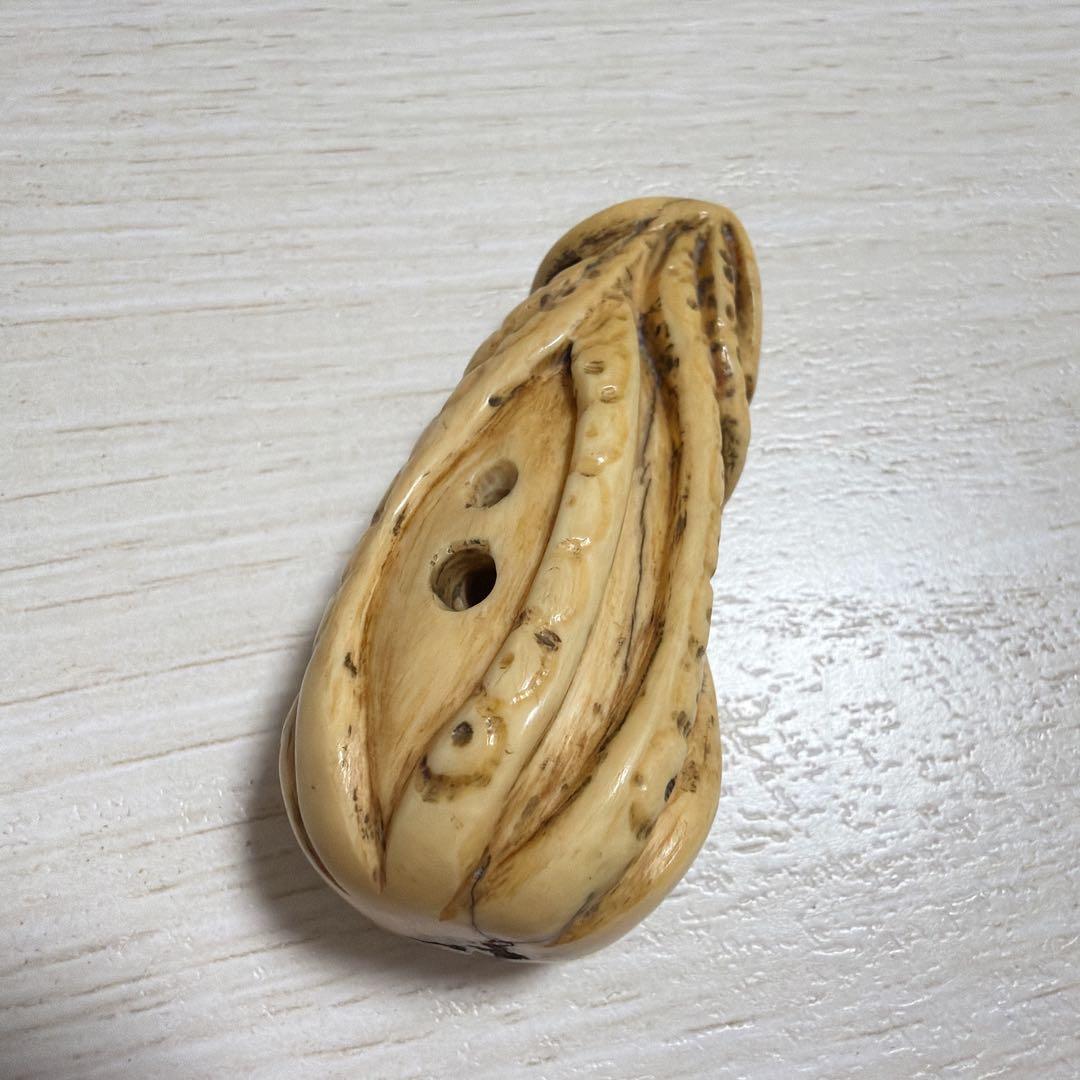 根付 イカ （恐らく） 江戸期 netsuke