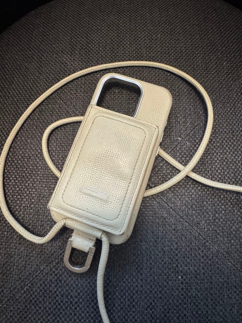 objcts.io 土屋鞄 iPhone15proカードケース ホワイトベージュ