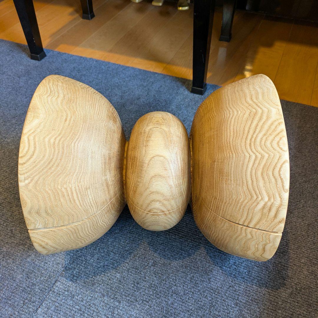 :)　栗　天然木　丸太　椅子　スツール　高さ約30.5㎝