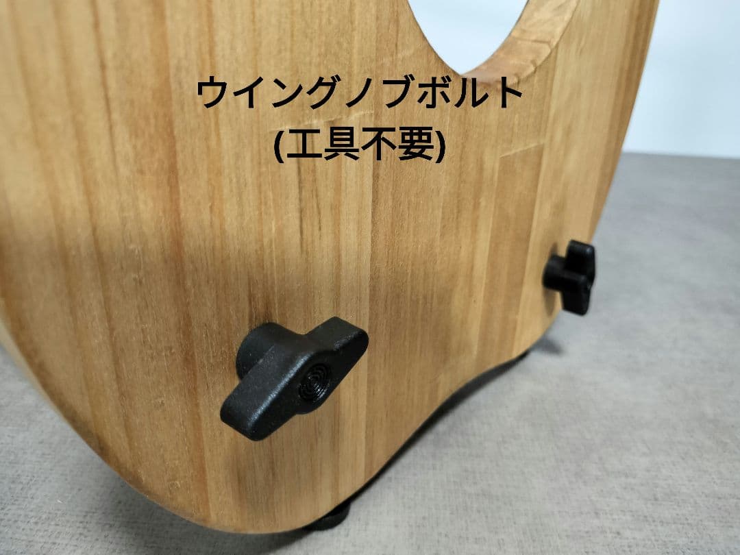 ♪ハンドメイド　沖縄三線スタンド　木製　ブラックカラー 3丁用　匿名配送♪