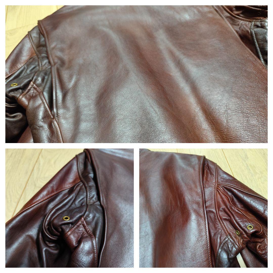 こ*ん様 ショット 38 M L 641 シングルライダース レザージャケット