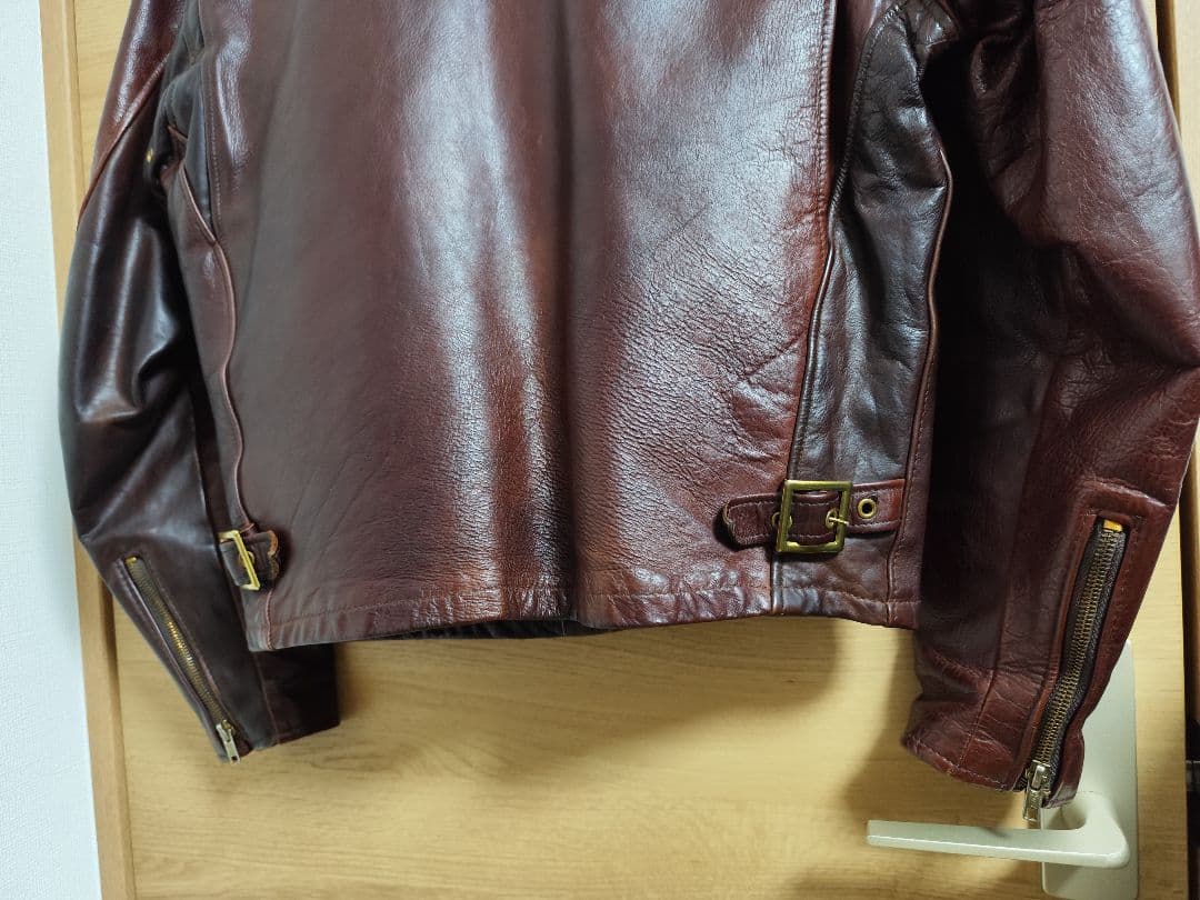 こ*ん様 ショット 38 M L 641 シングルライダース レザージャケット