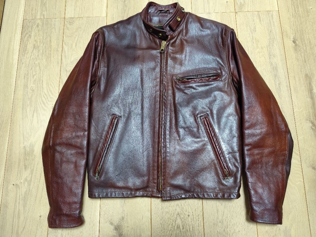 こ*ん様 ショット 38 M L 641 シングルライダース レザージャケット