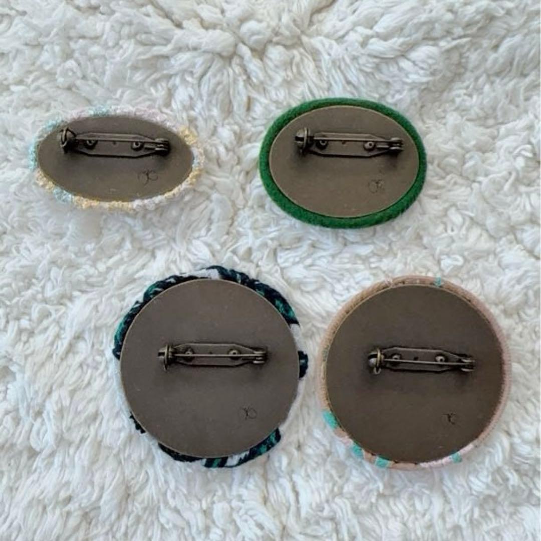 《完売品》正規品 ミナペルホネン サンキューベリーバッジ 4個セット 袋付