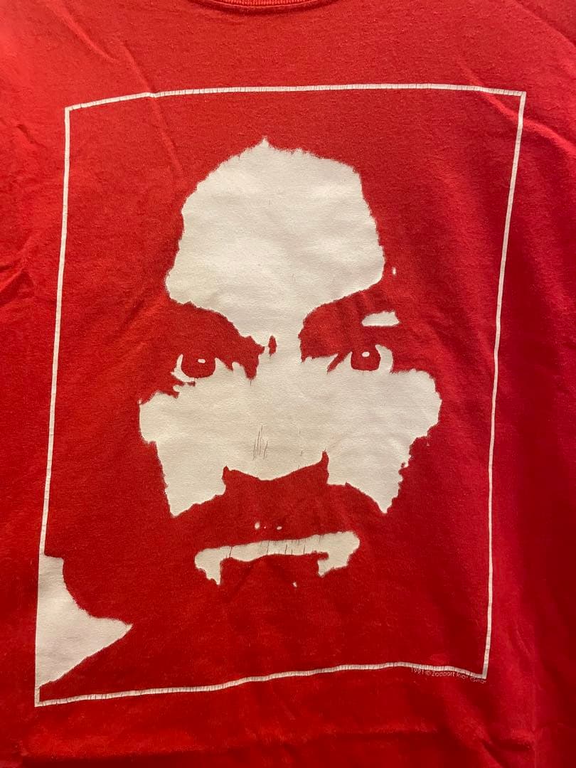 古着　チャールズマンソン Tシャツ M 赤